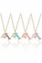 Cute Dolphin Charm Necklace
