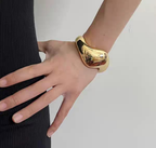 Sculptural Gold Statement Cuff