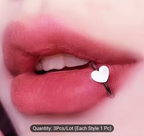 3-Piece Minimal Charm Lip Ring Set