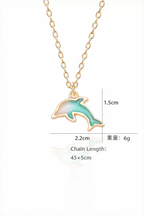 Cute Dolphin Charm Necklace