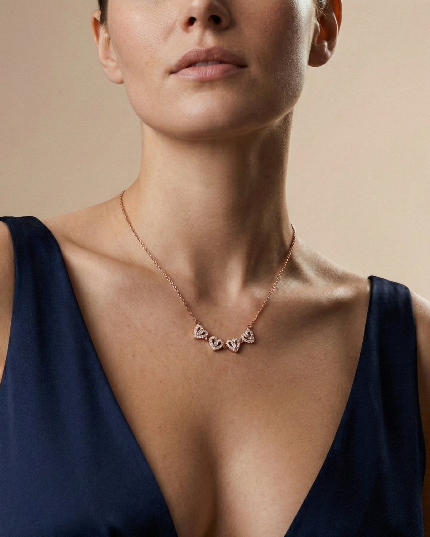 Magnetic Clover Heart Necklace