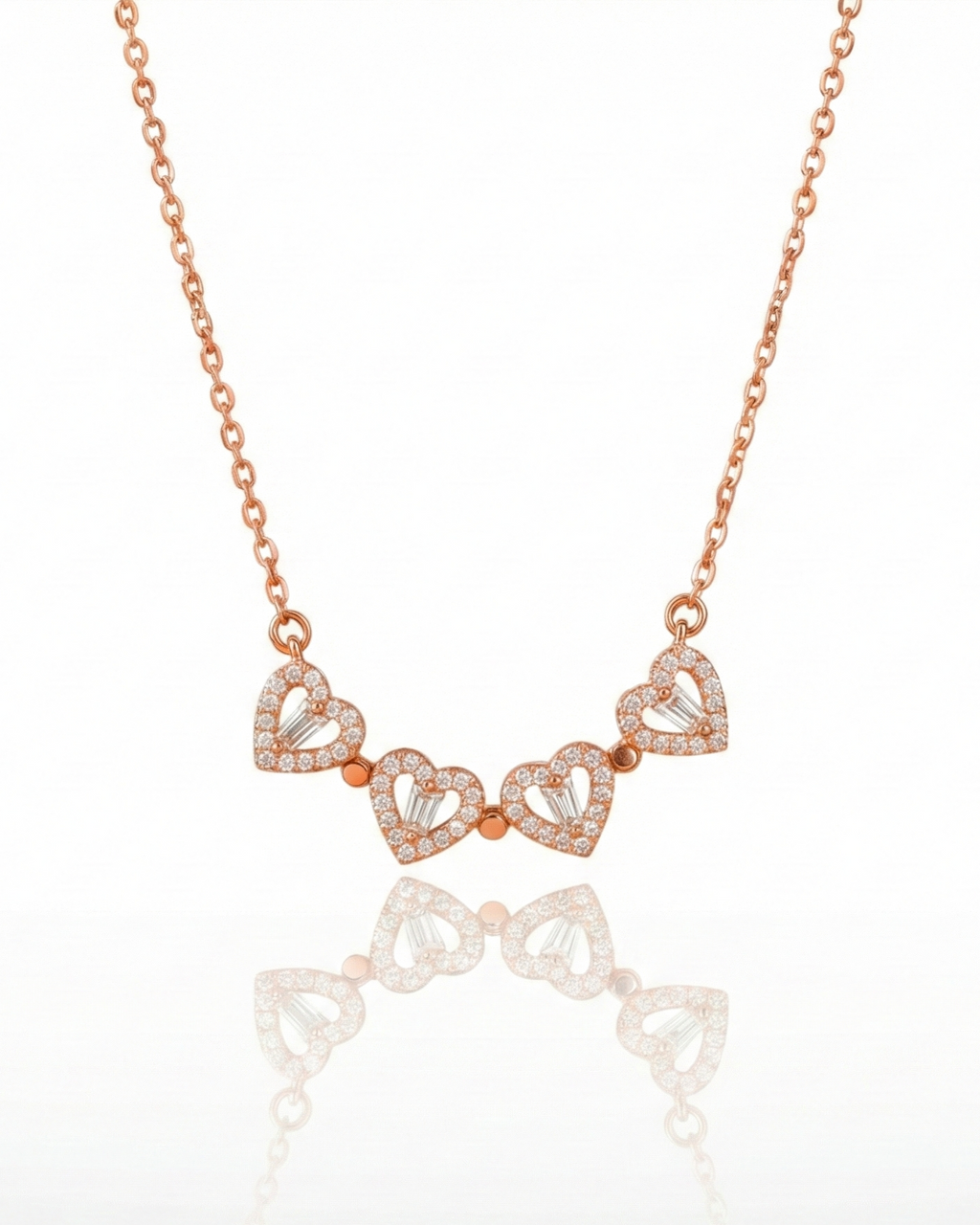 Magnetic Clover Heart Necklace