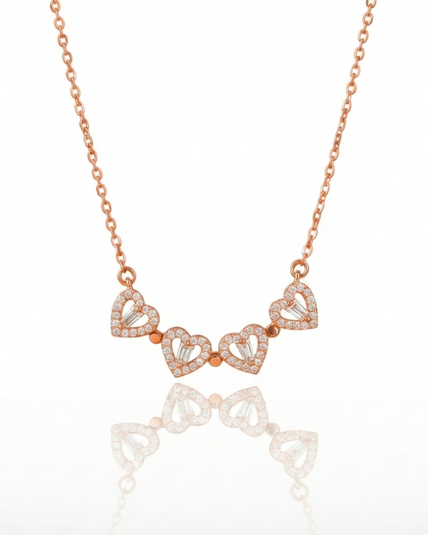 Magnetic Clover Heart Necklace