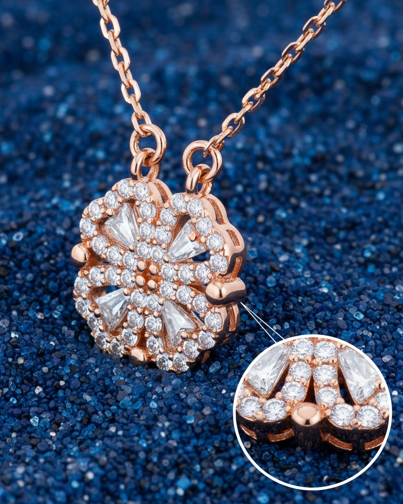 Magnetic Clover Heart Necklace