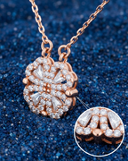 Magnetic Clover Heart Necklace