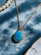 Cemstone Carved Bezel Pendant