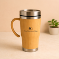 Bamboo Travel Tumbler with Stainless Steel Lid | Reusable Eco-Friendly Coffee & Tea Mug