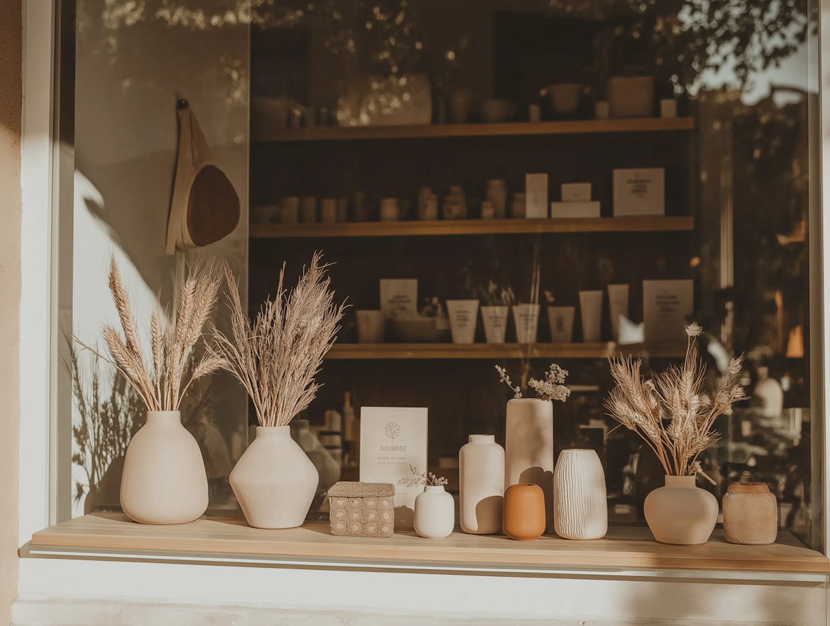 A set of pottery products originated from India