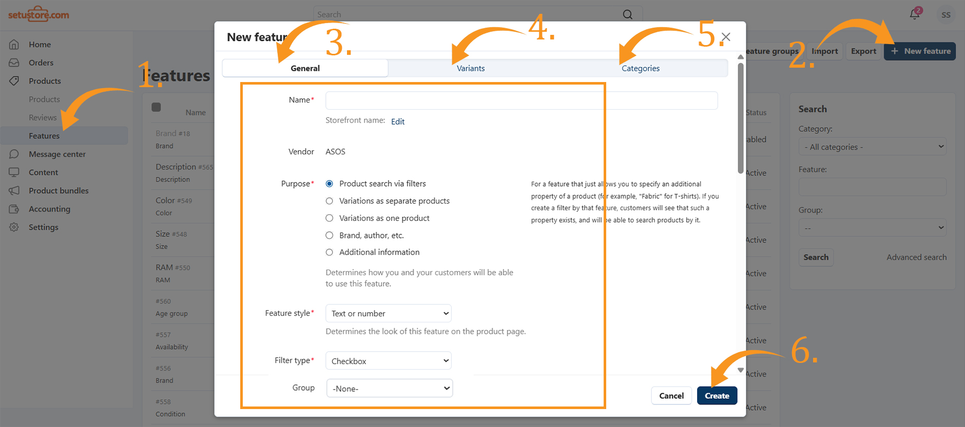 Setu Store vendor admin dashboard showing analytics, orders, and product management options